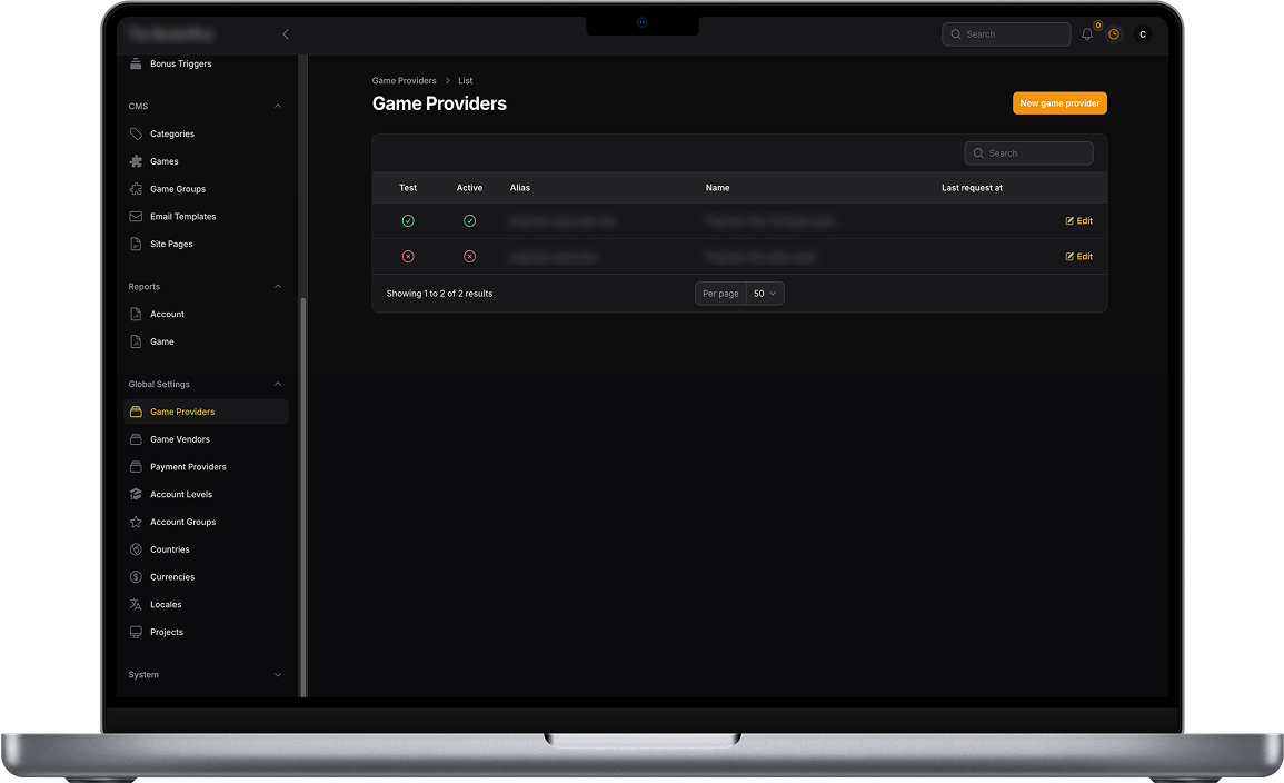 Casino CMS